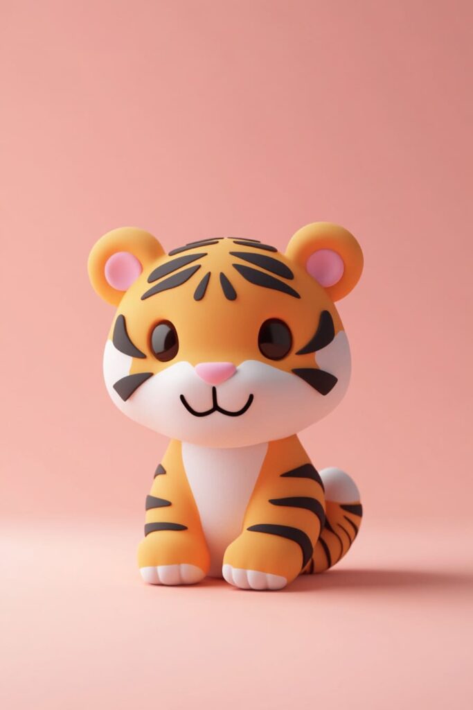 3D Tiger Animal Emoji