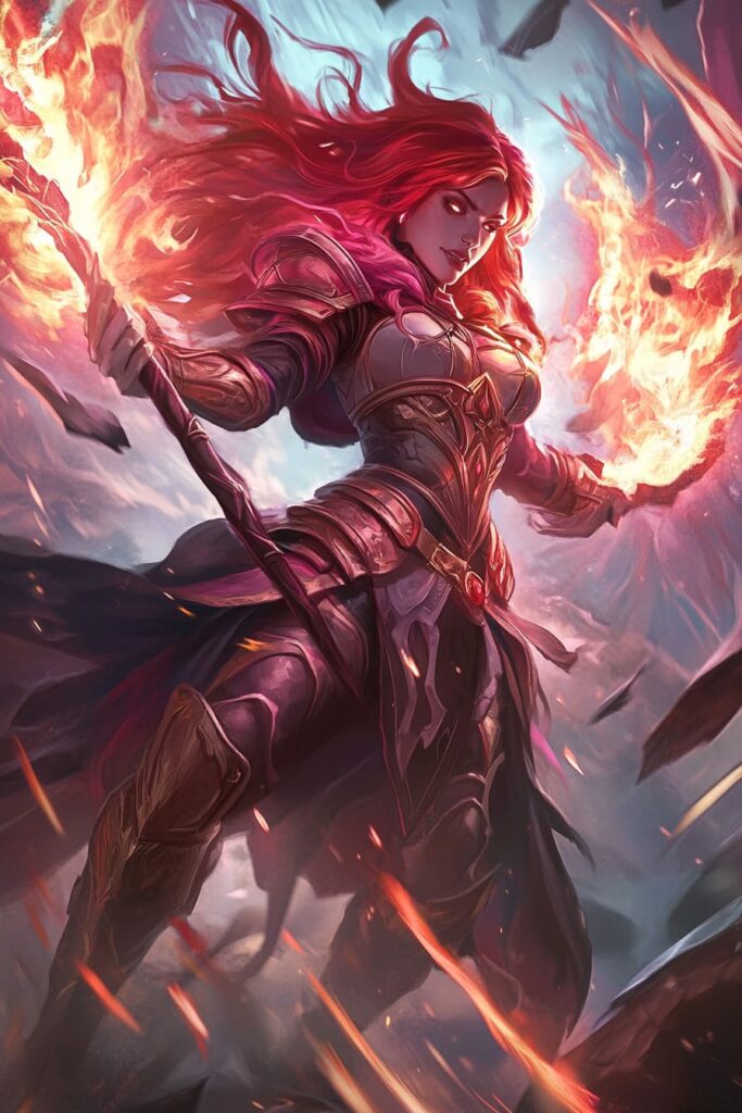 The Sorceress Who Fights Like a Firestorm